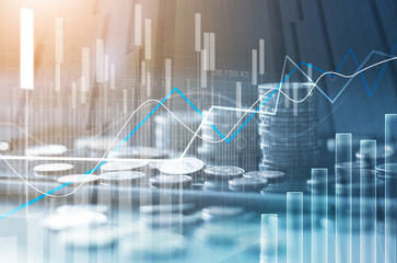 Coins and graphs representing figures