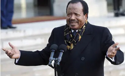 Picture of president Paul Biya