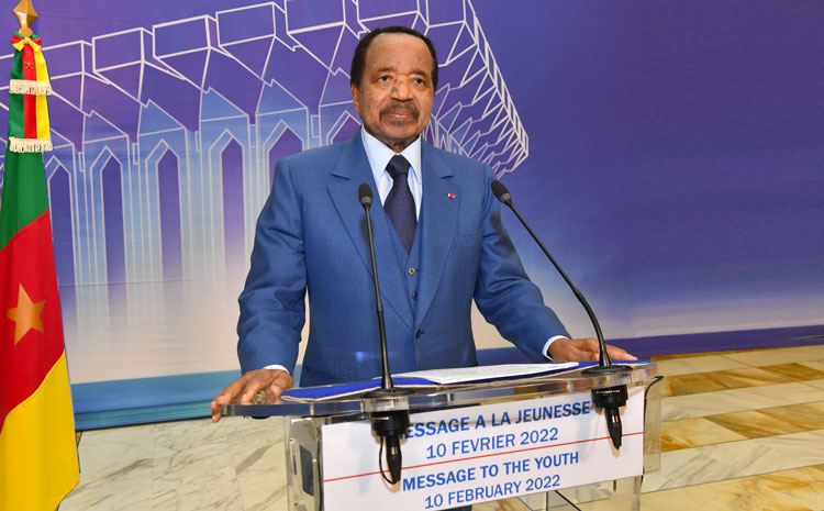 President Paul Biya in his end of year speech 2022